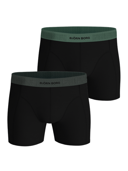 Björn Borg Organic Cotton Stretch Boxers 2-pack Svart, L