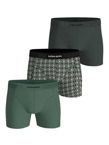 Björn Borg Organic Cotton Stretch Boxers 3-pack Grön, L