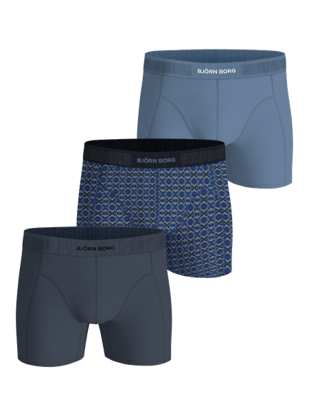 Björn Borg Organic Cotton Stretch Boxers 3-pack Blå, L