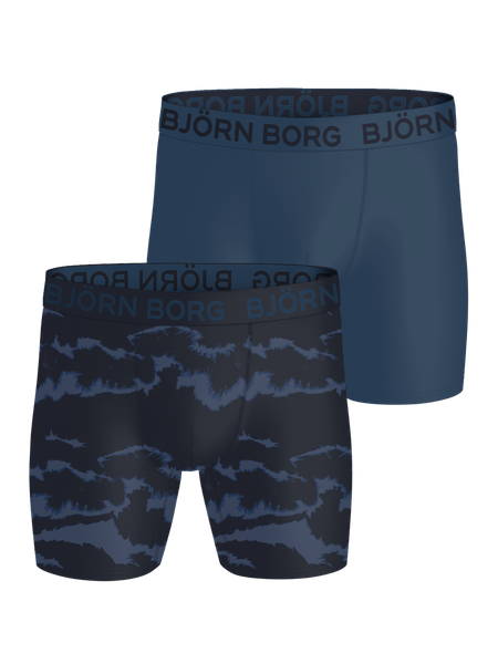 Björn Borg Sports Microfiber Boxers 2-pack Blå, L