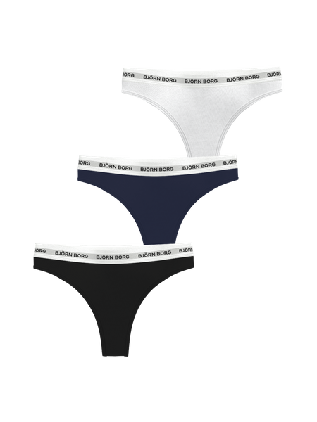 Björn Borg Logo Thongs 3-pack Multi, L