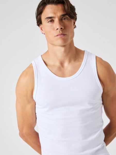 Björn Borg Core Slim Tank 2-pack Vit, L