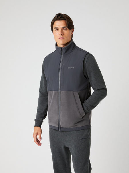 Björn Borg Borg Fleece Hybrid Vest Grå, L