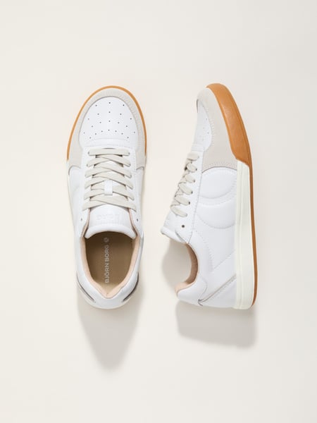 Björn Borg Men's Volley Leather Sneakers Vit, 41