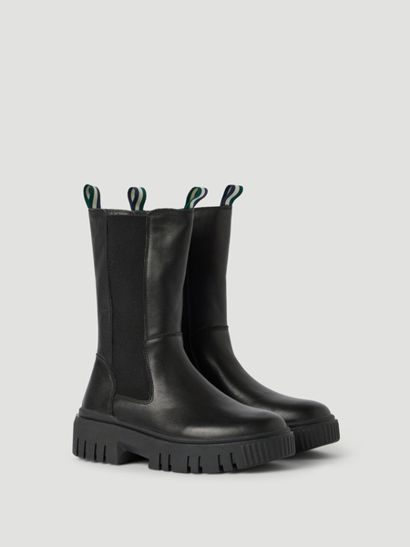 Björn Borg Women's Chelsea High Leather Boots Svart, 36