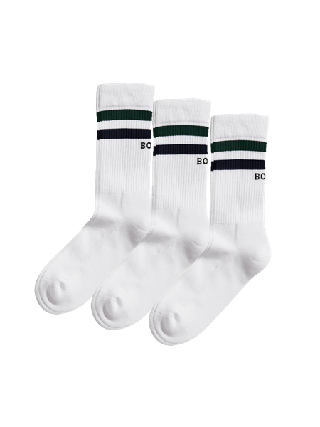 Björn Borg Core Crew Sock 3-pack Vit, 26-30