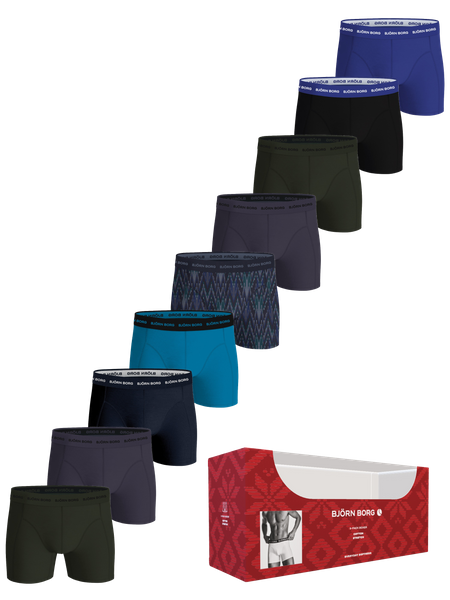 Björn Borg Cotton Stretch Boxers 9-pack Svart, L
