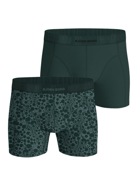 Björn Borg Organic Cotton Stretch Boxers 2-pack Grön, L
