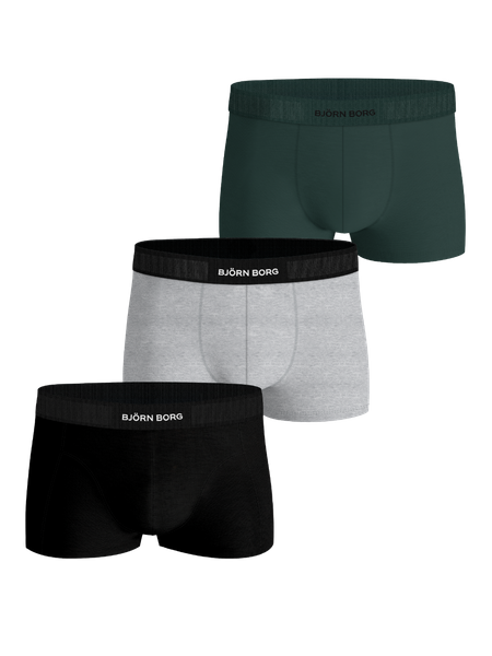 Björn Borg Organic Cotton Stretch Trunks 3-pack Svart, L