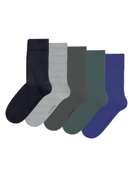 Björn Borg Essential Socks 5-pack Blå, 36-40