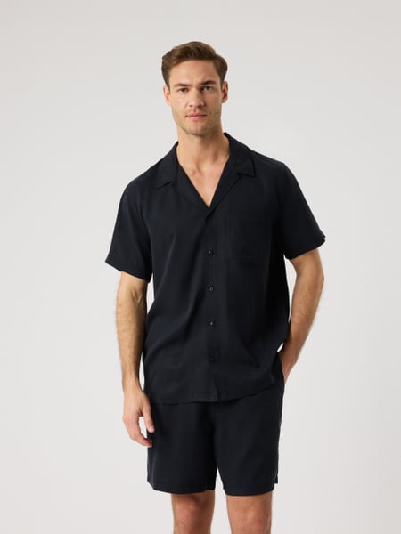 Björn Borg Borg Lyocell Resort Shirt Svart, L