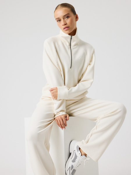 Björn Borg Studio Soft Halfzip Sweatshirt Vit, L