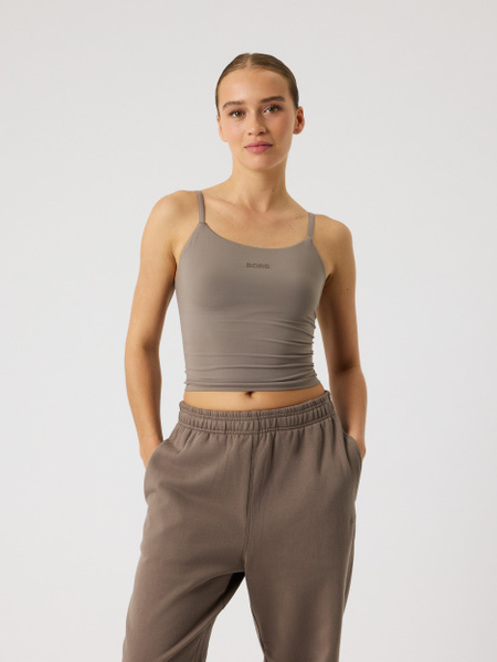 Björn Borg Studio Soft Cropped Tank Top Brun, L