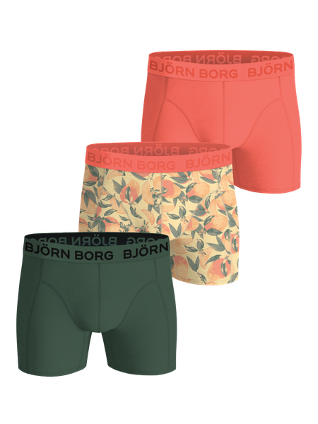 Björn Borg Cotton Stretch Boxers 3-pack Grön, 170