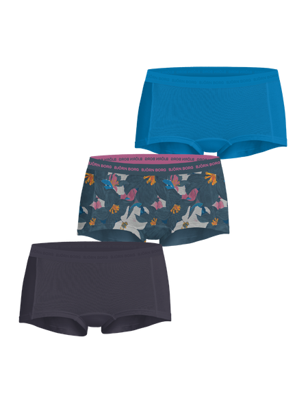 Björn Borg Everyday Cotton Boxer Shorts 3-pack Blå, L