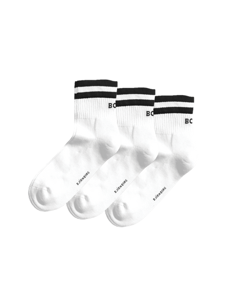 Björn Borg Classic Mid Ankle Socks 3-pack Vit, 36-40