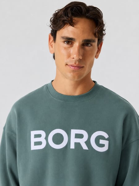 Björn Borg Borg Oversized Logo Sweatshirt Grön, L