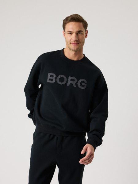 Björn Borg Borg Oversized Logo Sweatshirt Svart, L