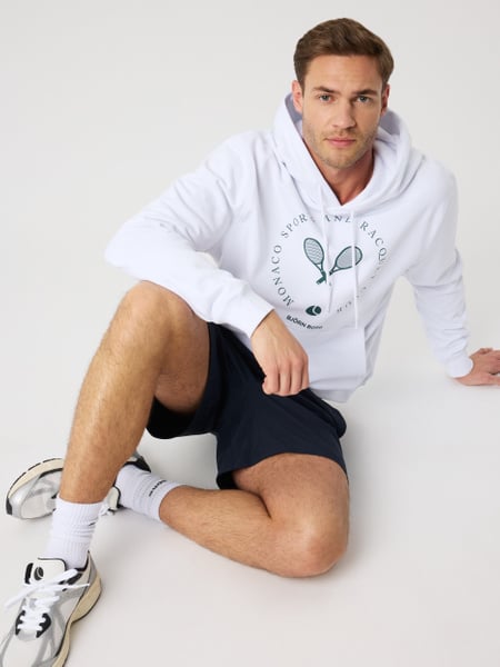 Björn Borg Borg Classic Print Hoodie Vit, L