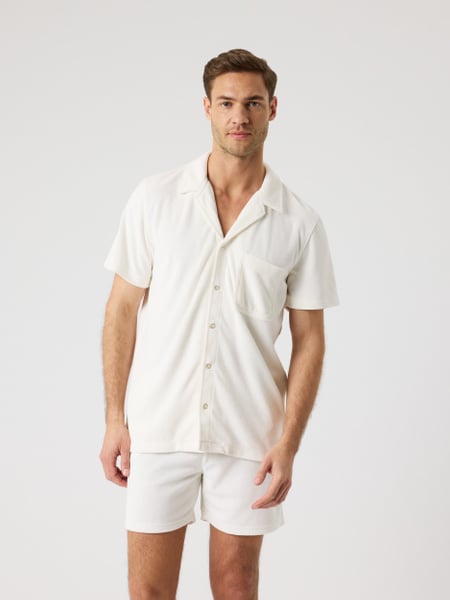 Björn Borg Borg Toweling Pool Shirt Vit, L