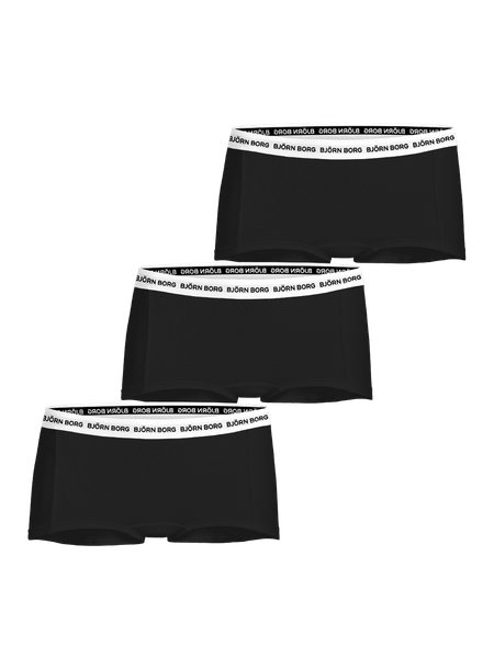 Björn Borg Cotton Stretch Logo Boxer Shorts 3-pack Svart, 170