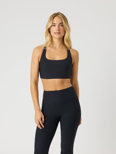 Björn Borg Studio Ribbed Racerback Bra Svart, L