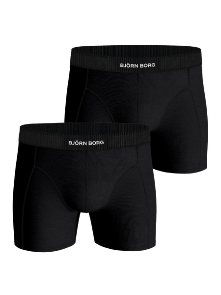 Björn Borg Organic Cotton Stretch Boxers 2-pack Svart, L