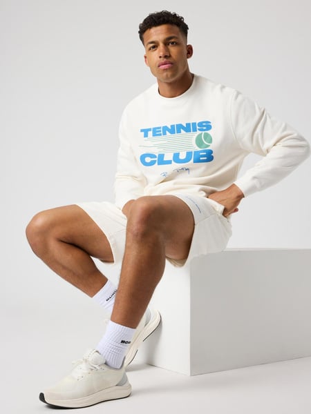 Björn Borg Borg Classic Print Sweatshirt Vit, L
