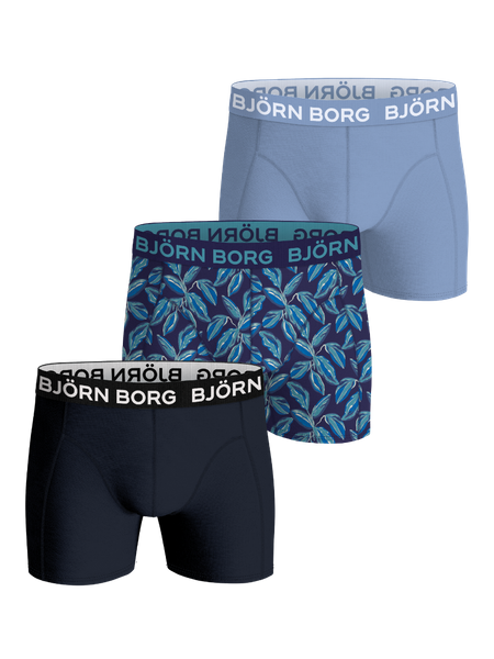 Björn Borg Bamboo Cotton Blend Boxers 3-pack Blå, L