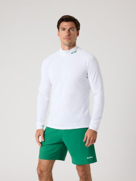 Björn Borg Borg Golf Midlayer Half Zip Vit, L