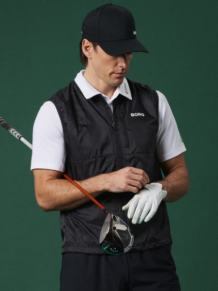 Björn Borg Borg Golf Vest Ripstop Svart, L