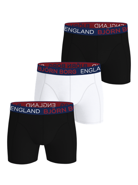 Björn Borg Cotton Stretch Boxers England 3-pack Svart, L