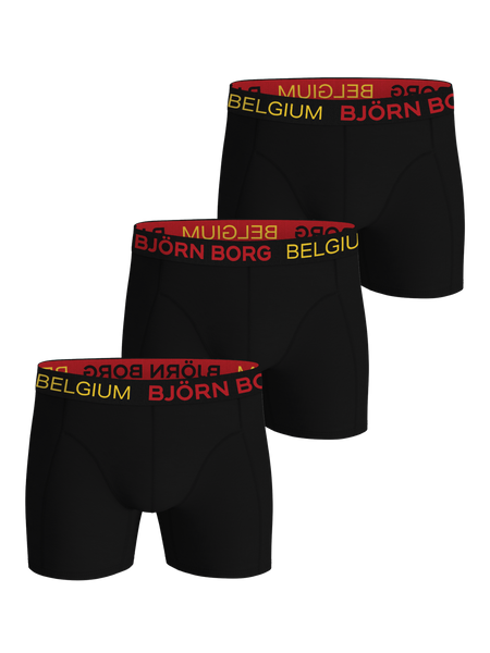 Björn Borg Cotton Stretch Boxers Belgium 3-pack Svart, L