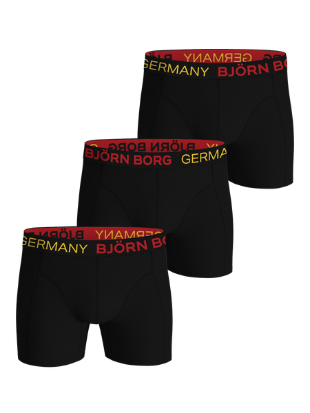 Björn Borg Cotton Stretch Boxers Germany 3-pack Svart, L