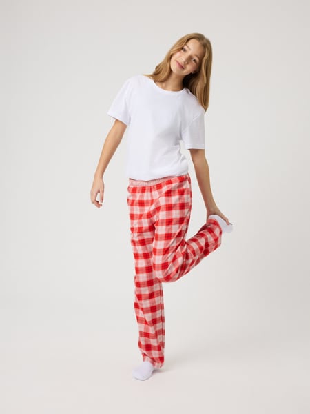 Björn Borg Core Flannel Pyjama Pants Rosa, 122-128