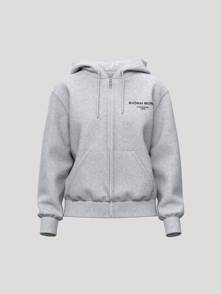 Björn Borg Borg Essential 1 Zip Hoodie Grå, L
