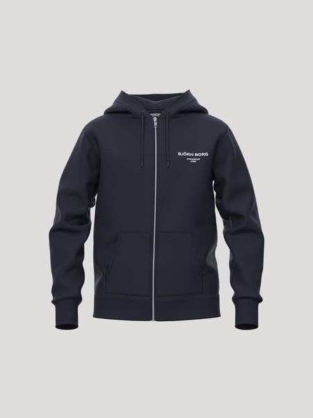 Björn Borg Borg Essential 1 Zip Hoodie Marinblå, 122-128
