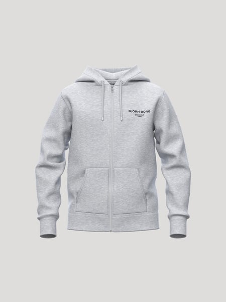 Björn Borg Borg Essential 1 Zip Hoodie Grå, 122-128