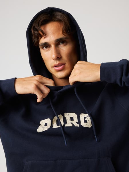 Björn Borg Borg Classic Print Hoodie Marinblå, L