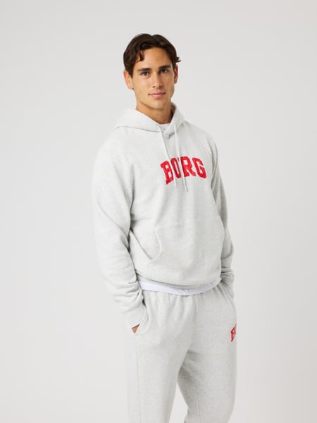 Björn Borg Borg Classic Print Hoodie Grå, L