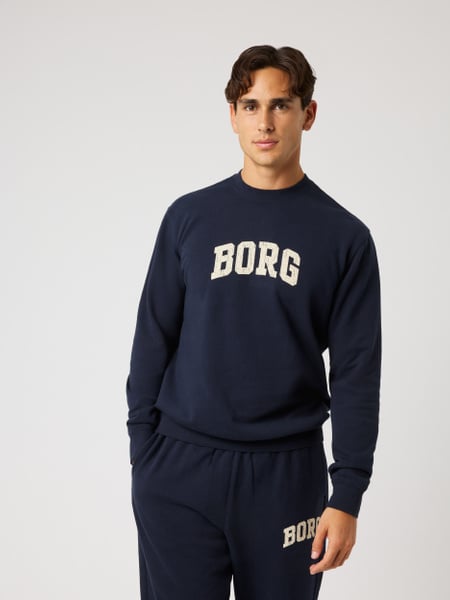 Björn Borg Borg Classic Print Sweatshirt Marinblå, L
