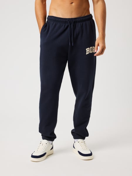 Björn Borg Borg Classic Print Sweatpants Marinblå, L