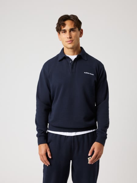 Björn Borg Borg Classic Polo Sweatshirt Marinblå, L