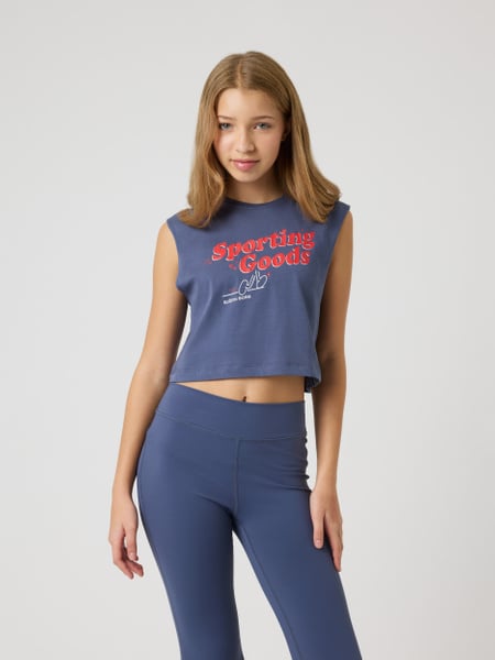 Björn Borg Borg Cropped Tank Top Blå, 170