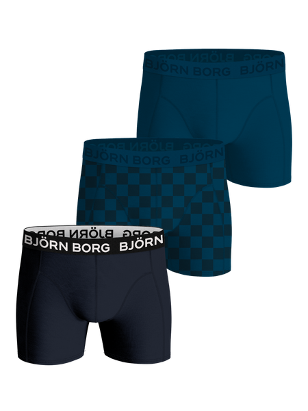 Björn Borg Bamboo Cotton Blend Boxers 3-pack Blå, L