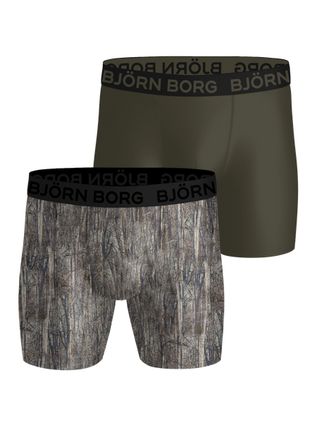 Björn Borg Sports Microfiber Boxers 2-pack Grön, L