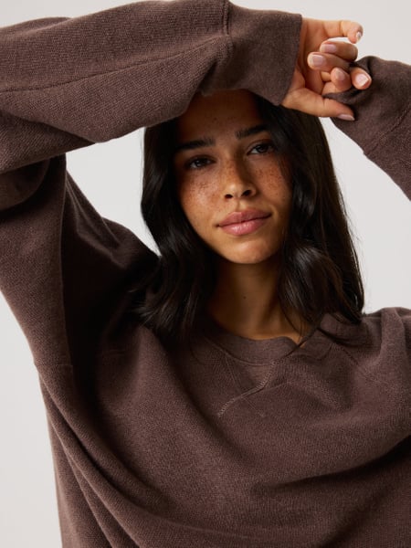 Björn Borg Studio French Terry Oversized Sweatshirt Brun, L