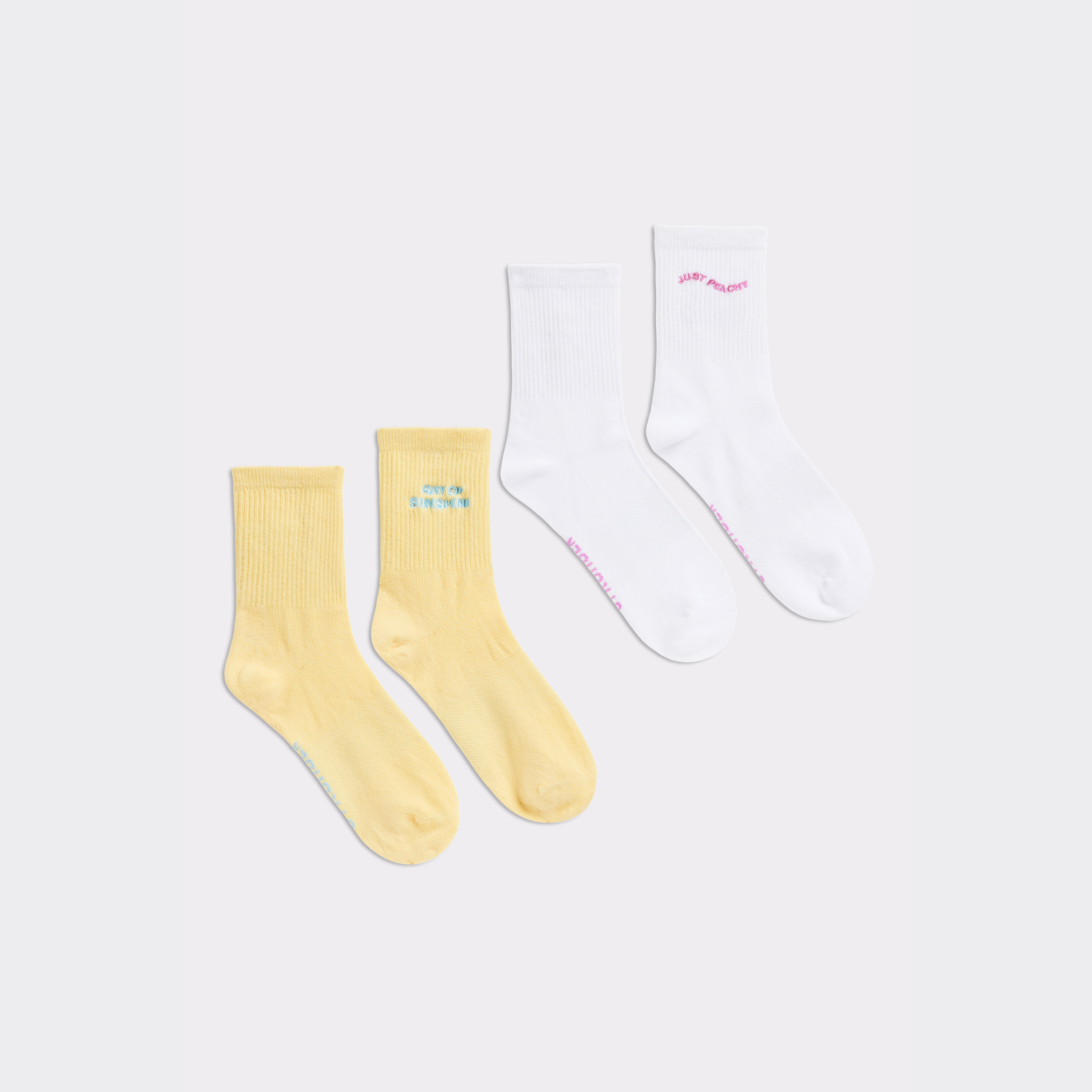 Mid Length Quote 2-Pack Strumpor