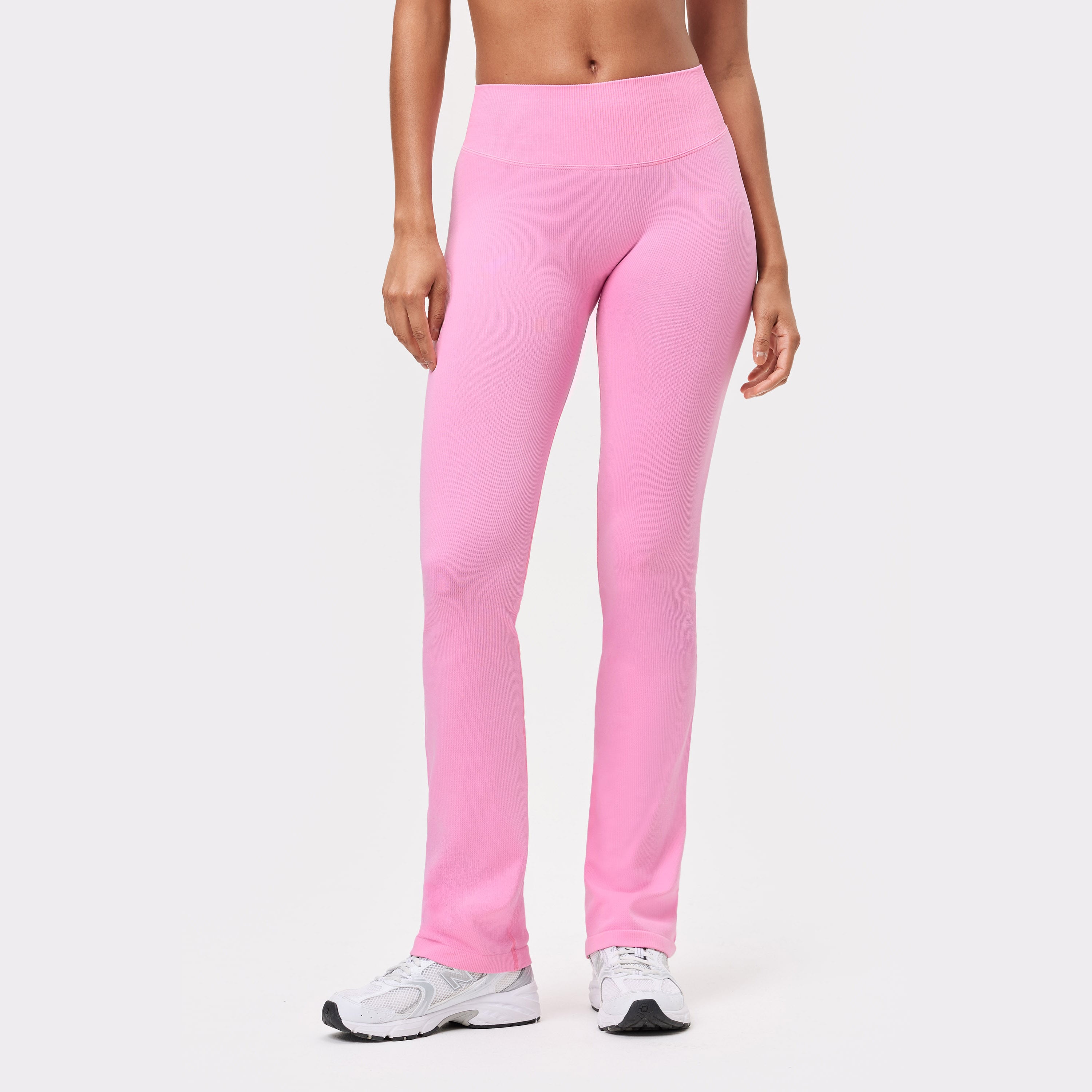 Seamless Contour Ribbed Bootcut Tights