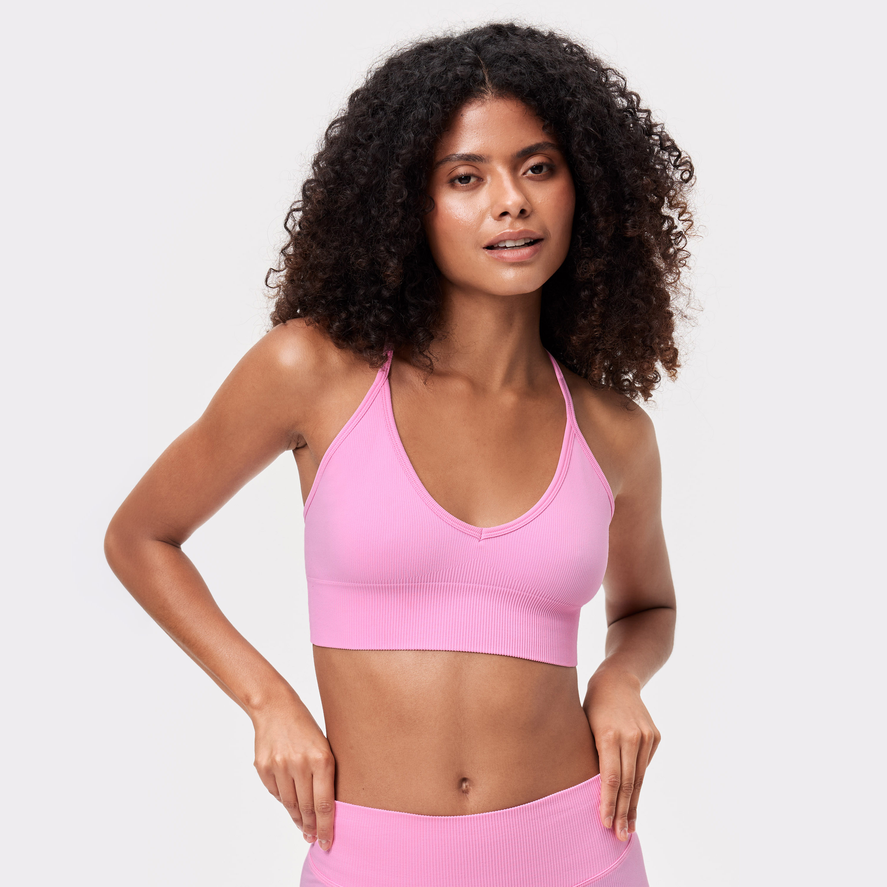 Seamless Ribbed Strap Sport-bh
